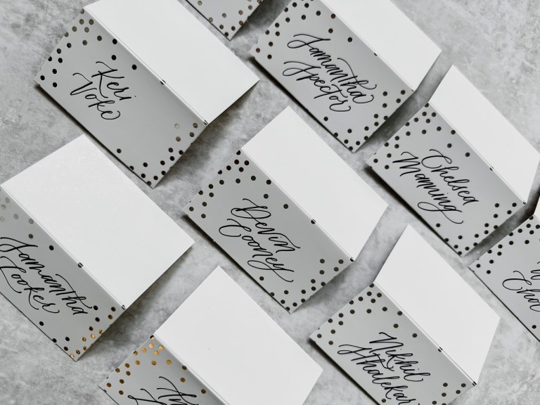 Calligraphy Place Cards Wedding Large 768x576