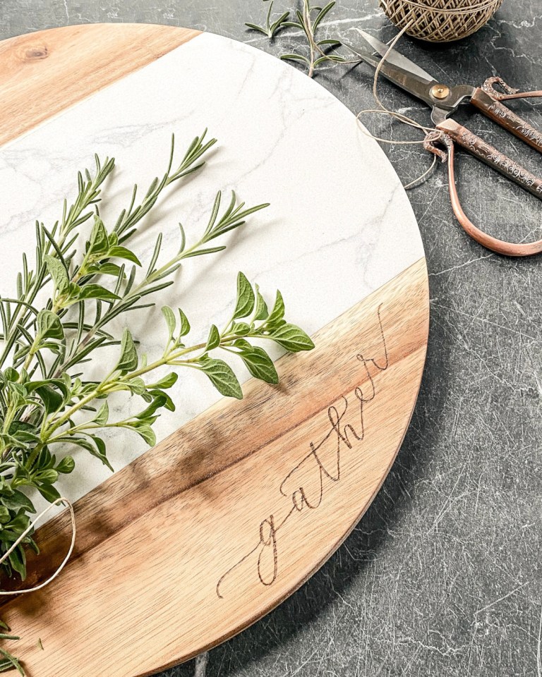 Charcuterie wood burning gather Houston Calligrapher She Made It Like That 768x960