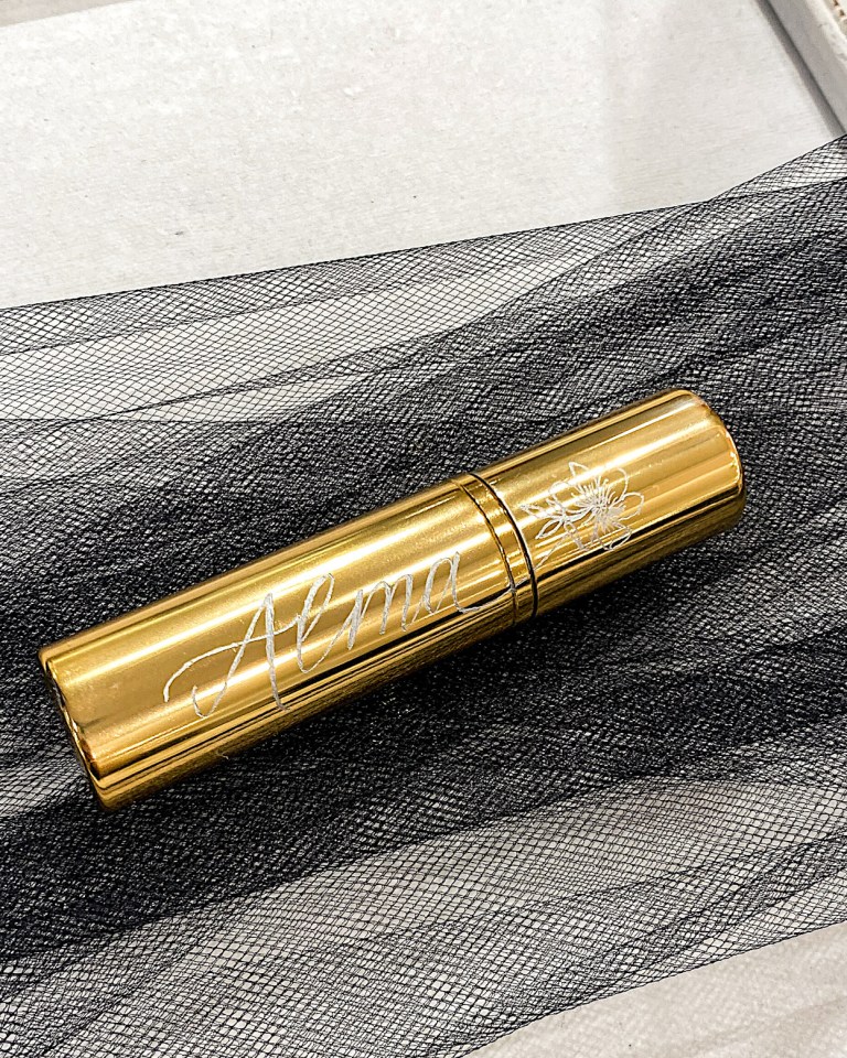 Dior Atomizer Calligraphy and Floral Illustration Engraving Houston She Made It Like That 768x960