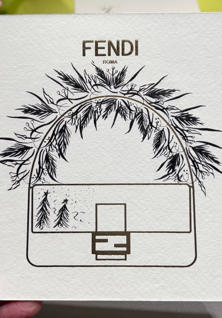 Offhand Flourishing Calligraphy for Fendi Live Event
