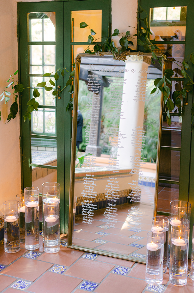 calligraphy by michelle t los angeles mirror seating chart calligraphy 01 768x1160
