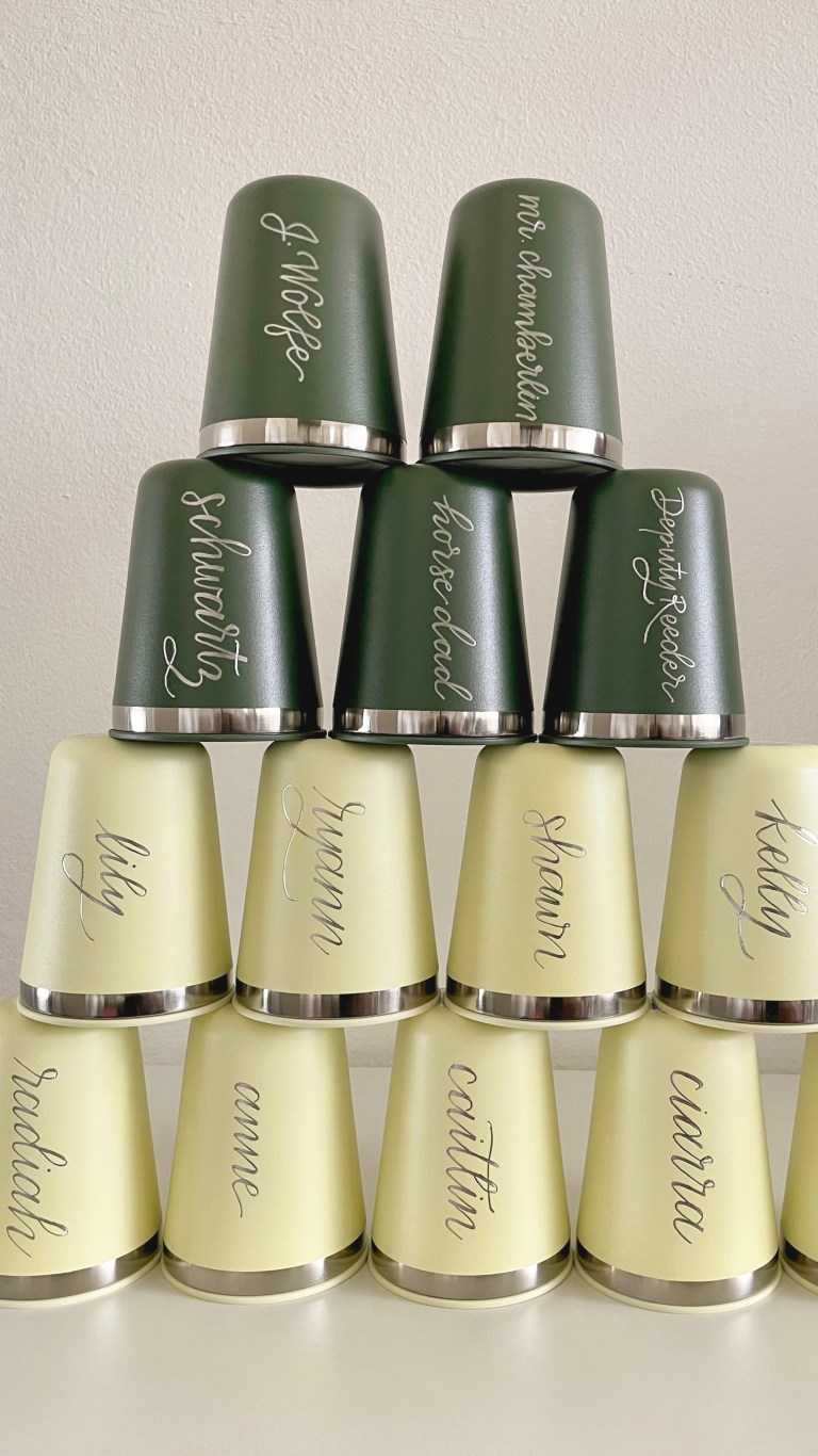 engraved hydroflask corporate gifting hand etched Orange County engraving Letter This Letter That Angie Mendez 768x1366