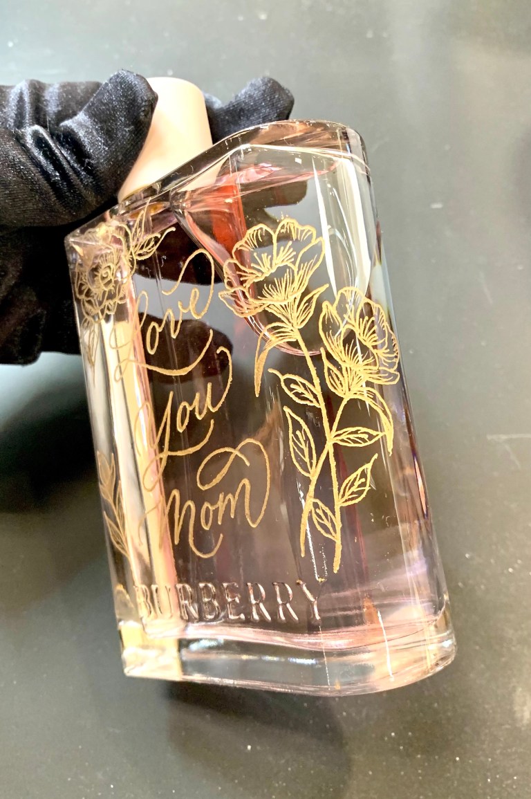 Engraving on fragrance bottle- Nordstrom