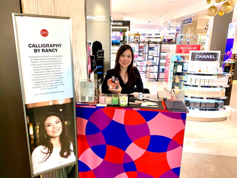 Rancy onsite regularly at DFS inside the LAX Airport