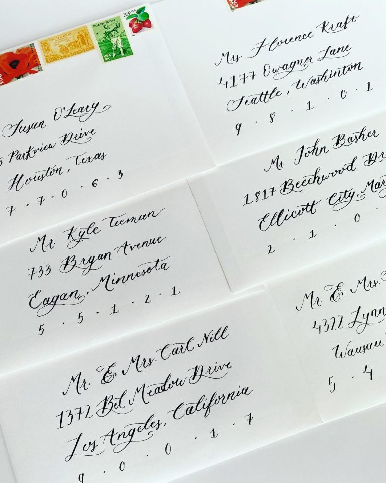 Envelope Calligraphy 768x960