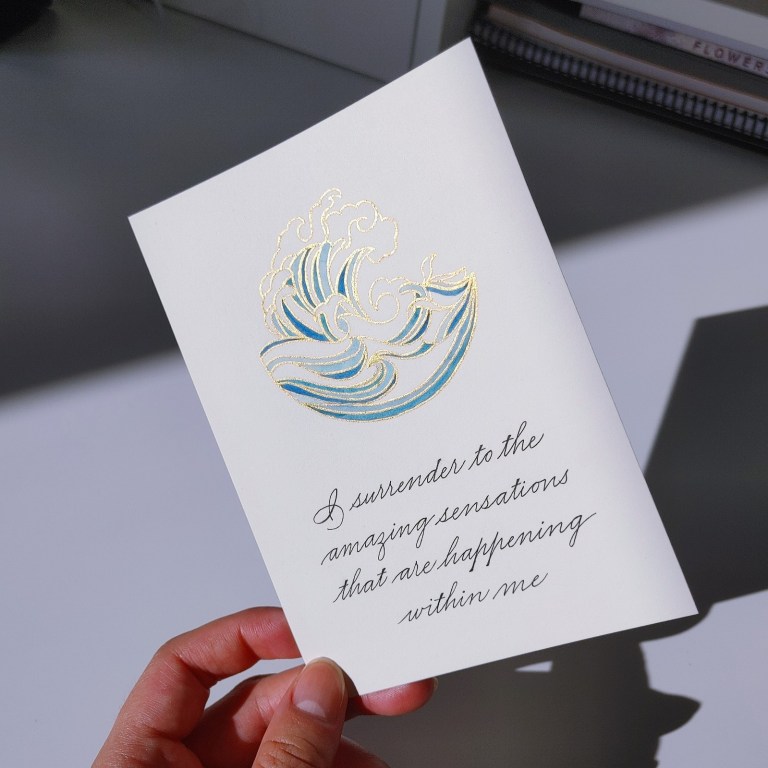 Hypnobirthing Affirmation Card 768x768
