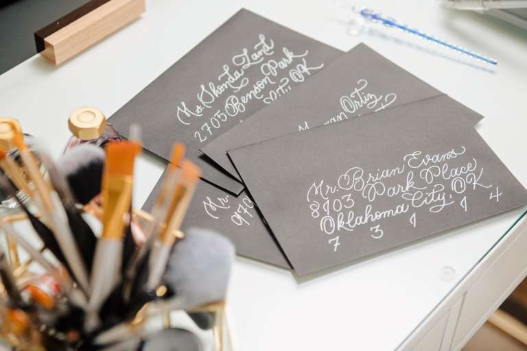 Letter10 Design Oklahoma City calligraphy envelopes 1 768x512