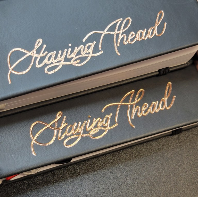 Letter10 Design Oklahoma City heat foiling journals 768x767