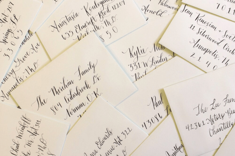 Envelope Calligraphy wedding DC Calligrapher 768x512