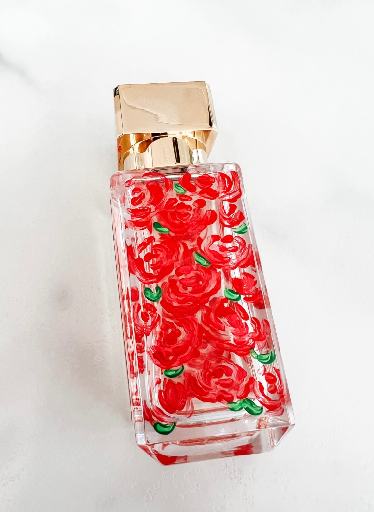 Hand Painted Flowers on Perfume by Letters from Elliott 768x1051