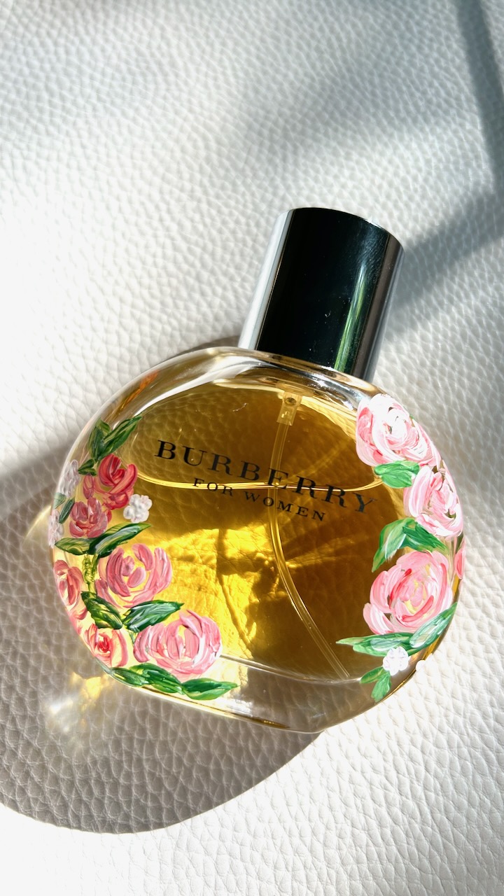 Floral painted perfume roses