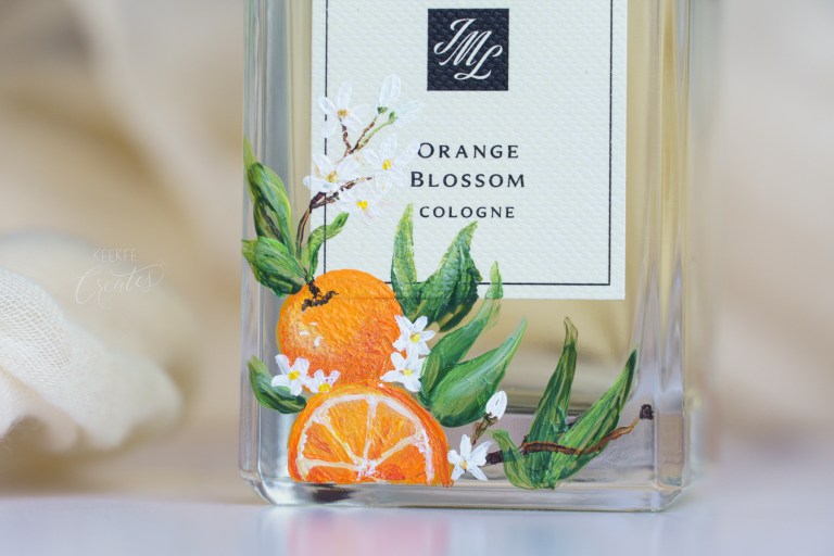 c JoMalone OrangeBlossom HandPainted GiftPerfume KeeKeeCreates Alysse OC SoCal 23 768x512